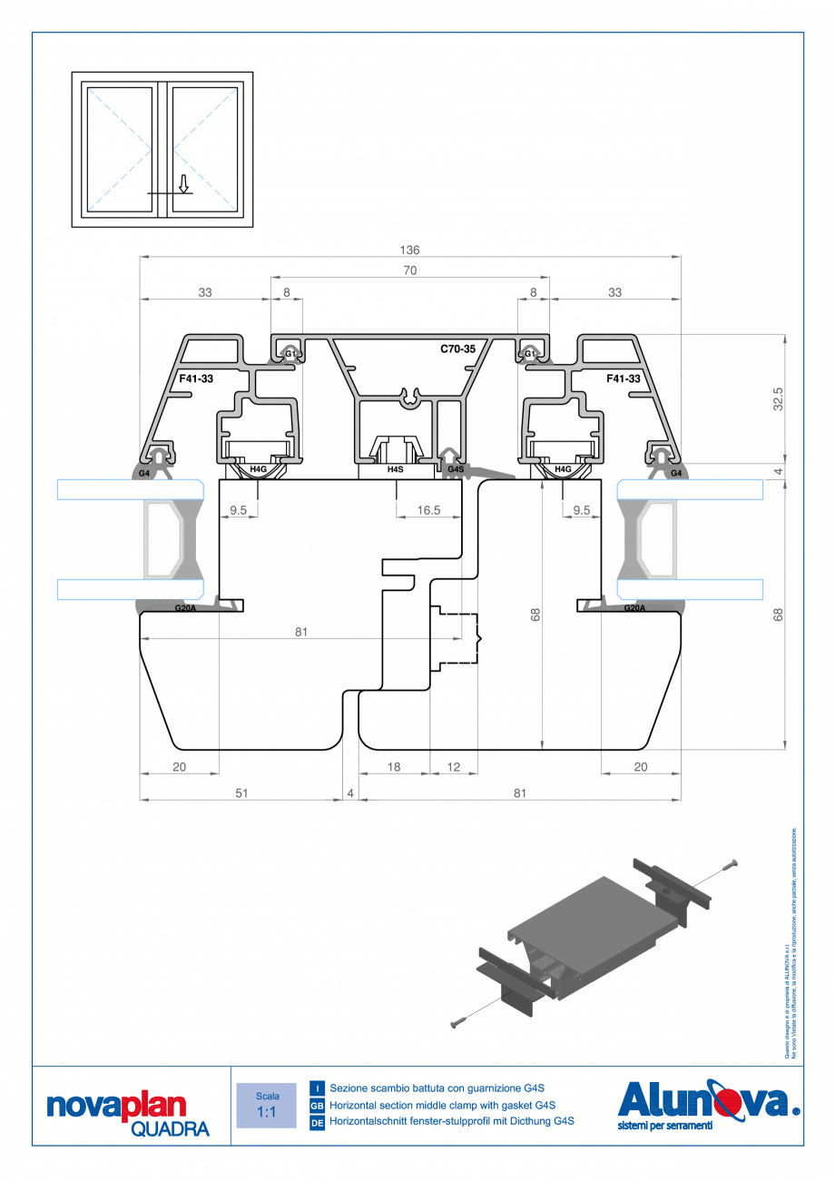 Pagina 8-Ferestre din lemn placate cu aluminiu Alunova NovaPlan Quadra Fisa tehnica 