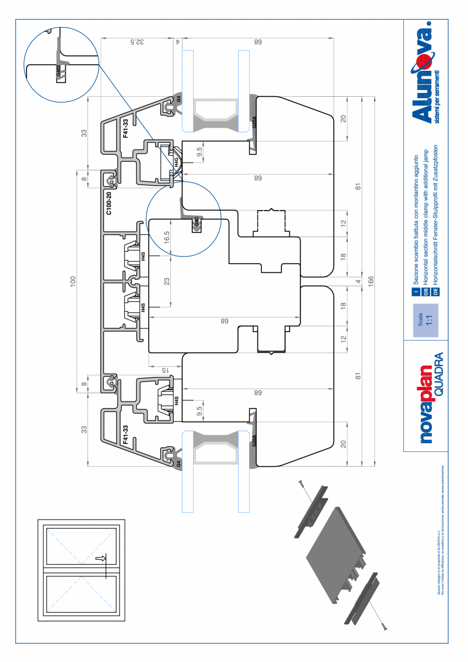 Pagina 10-Ferestre din lemn placate cu aluminiu Alunova NovaPlan Quadra Fisa tehnica 