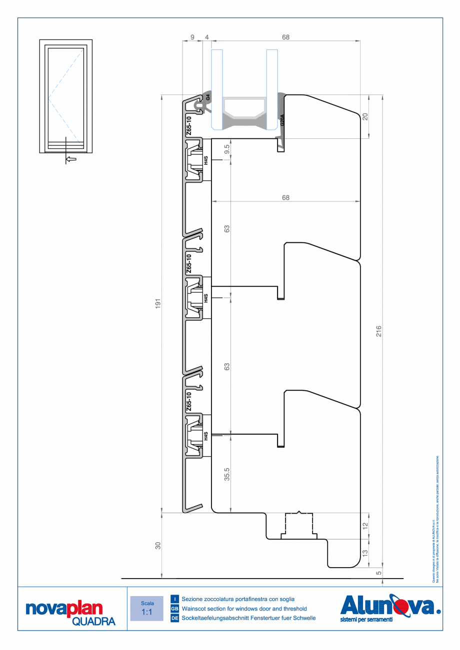 Pagina 13-Ferestre din lemn placate cu aluminiu Alunova NovaPlan Quadra Fisa tehnica 