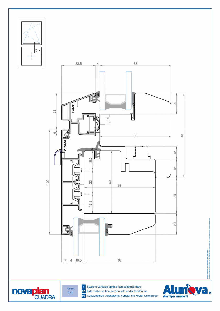 Pagina 14-Ferestre din lemn placate cu aluminiu Alunova NovaPlan Quadra Fisa tehnica 