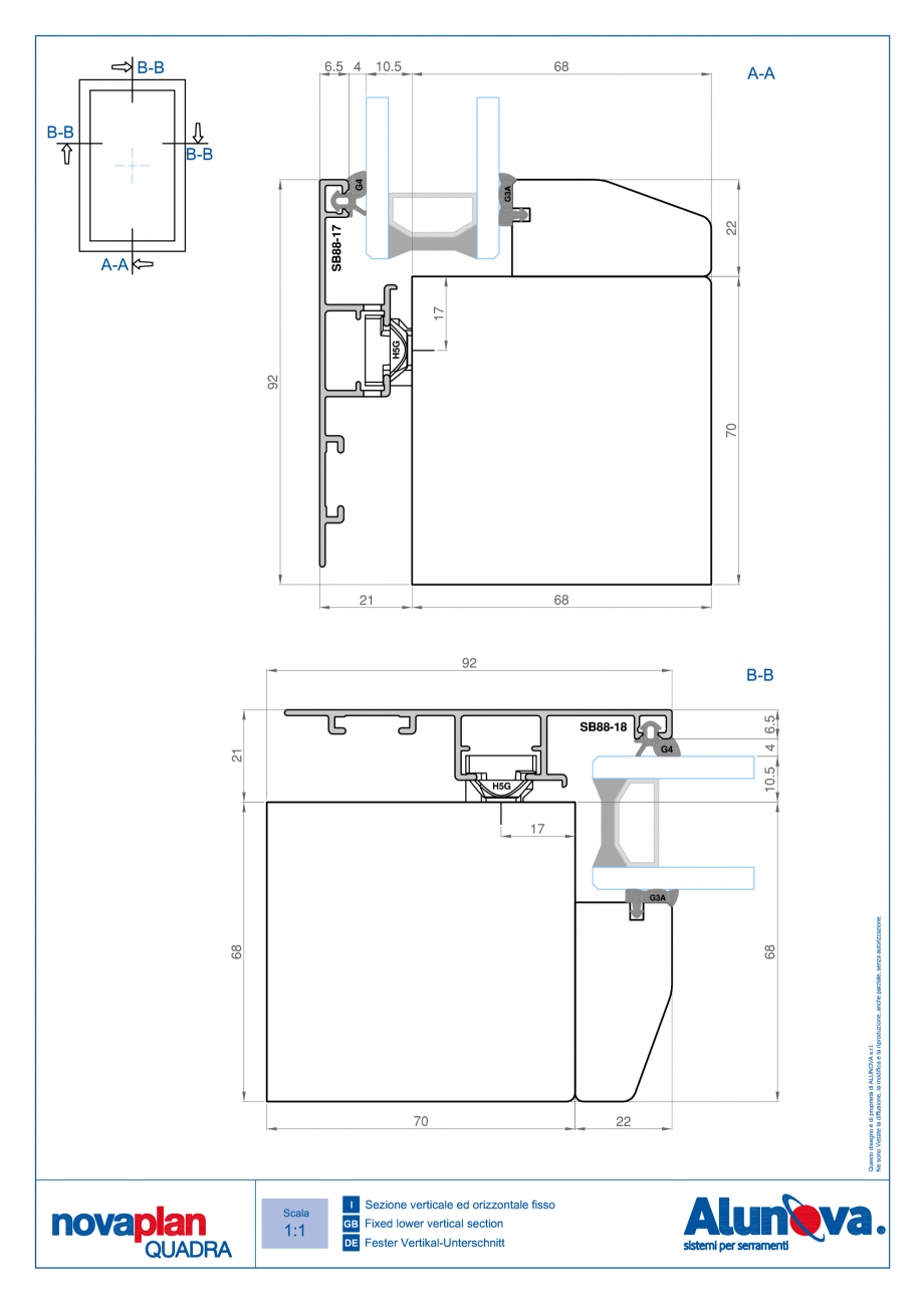 Pagina 18-Ferestre din lemn placate cu aluminiu Alunova NovaPlan Quadra Fisa tehnica 