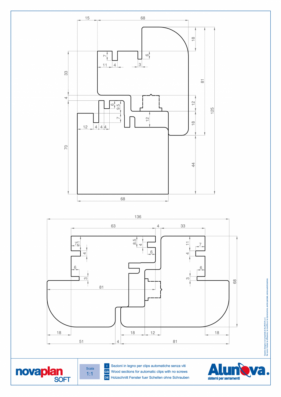 Pagina 3-Ferestre din lemn placate cu aluminiu Alunova NovaPlan Soft Fisa tehnica 