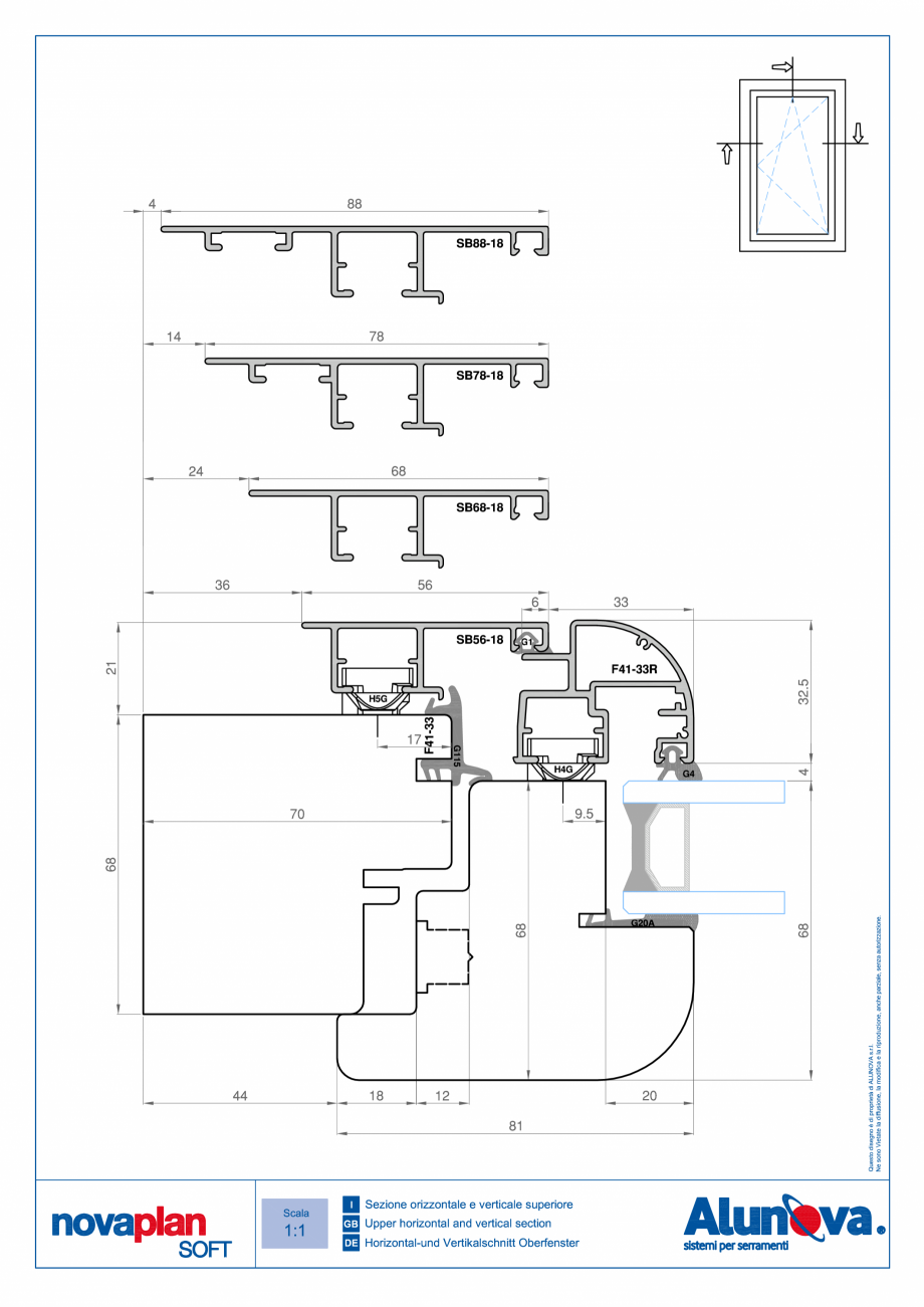Pagina 6-Ferestre din lemn placate cu aluminiu Alunova NovaPlan Soft Fisa tehnica 
