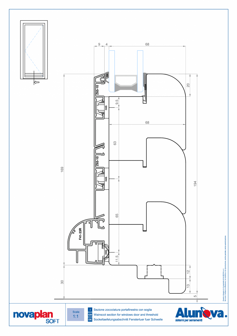 Pagina 12-Ferestre din lemn placate cu aluminiu Alunova NovaPlan Soft Fisa tehnica 
