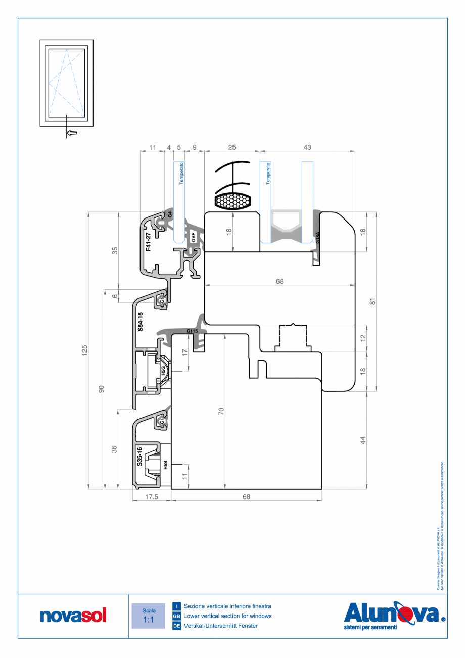 Pagina 2-Ferestre din lemn placate cu aluminiu Alunova NovaSol Fisa tehnica 