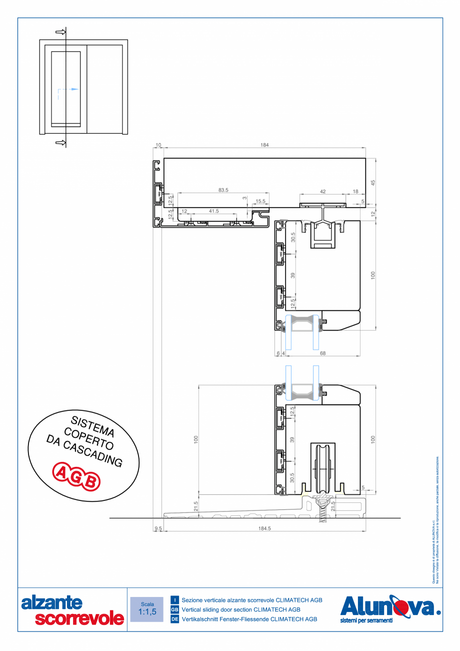 Pagina 7-Ferestre din lemn placate cu aluminiu Alunova NovaSlide Fisa tehnica 