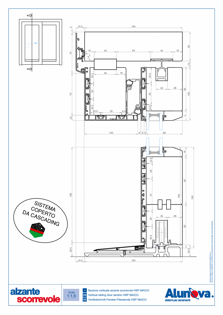 Pagina 10-Ferestre din lemn placate cu aluminiu Alunova NovaSlide Fisa tehnica 