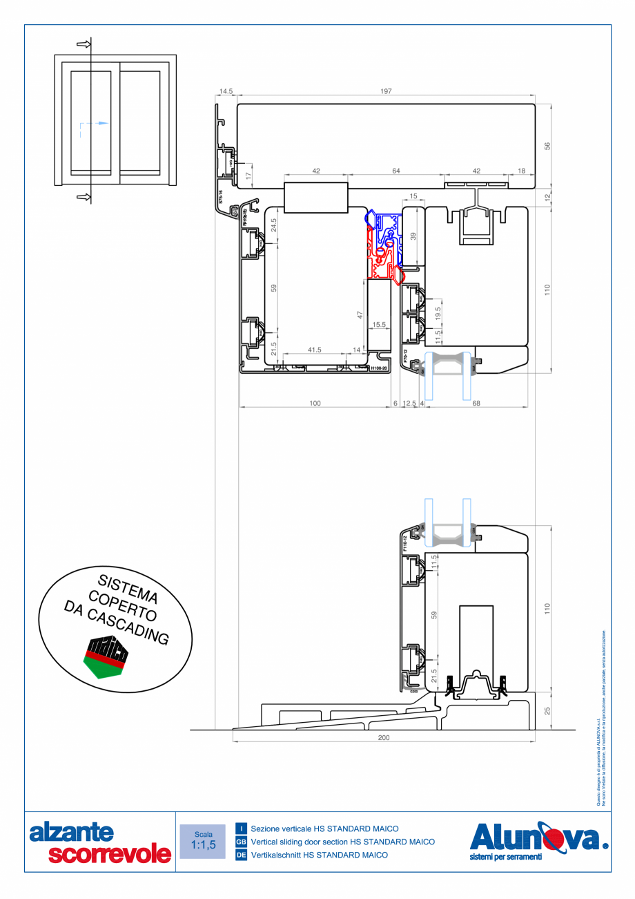 Pagina 13-Ferestre din lemn placate cu aluminiu Alunova NovaSlide Fisa tehnica 