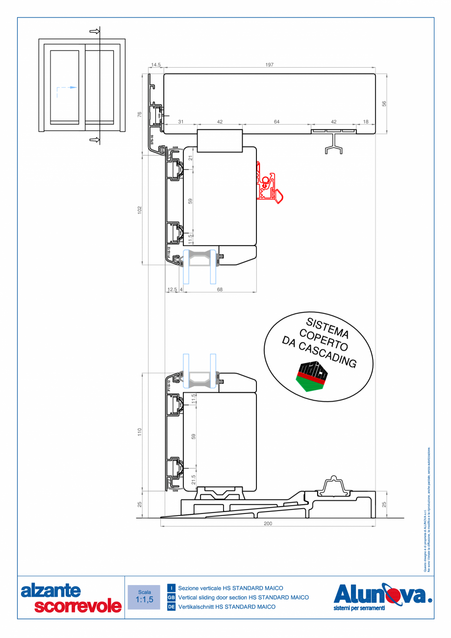 Pagina 14-Ferestre din lemn placate cu aluminiu Alunova NovaSlide Fisa tehnica 