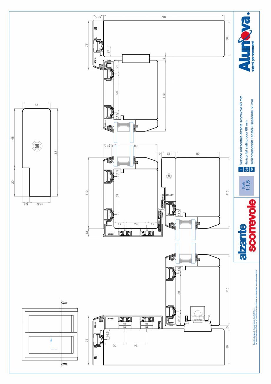 Pagina 15-Ferestre din lemn placate cu aluminiu Alunova NovaSlide Fisa tehnica 