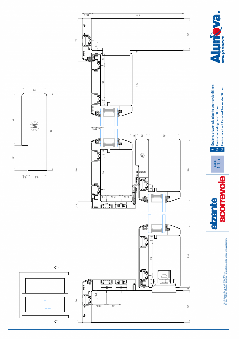 Pagina 18-Ferestre din lemn placate cu aluminiu Alunova NovaSlide Fisa tehnica 