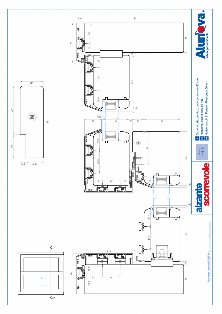 Pagina 21-Ferestre din lemn placate cu aluminiu Alunova NovaSlide Fisa tehnica 