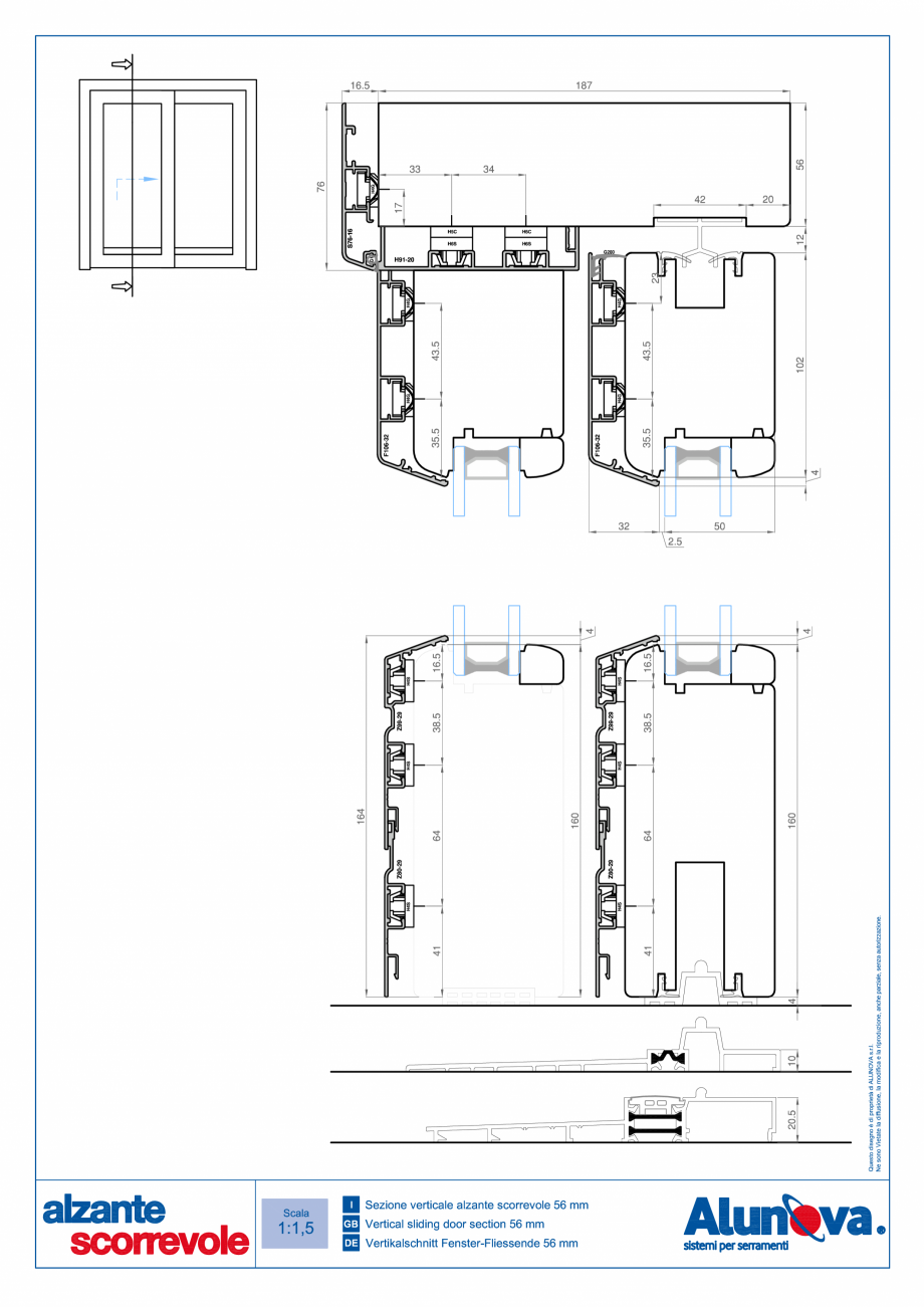 Pagina 22-Ferestre din lemn placate cu aluminiu Alunova NovaSlide Fisa tehnica 