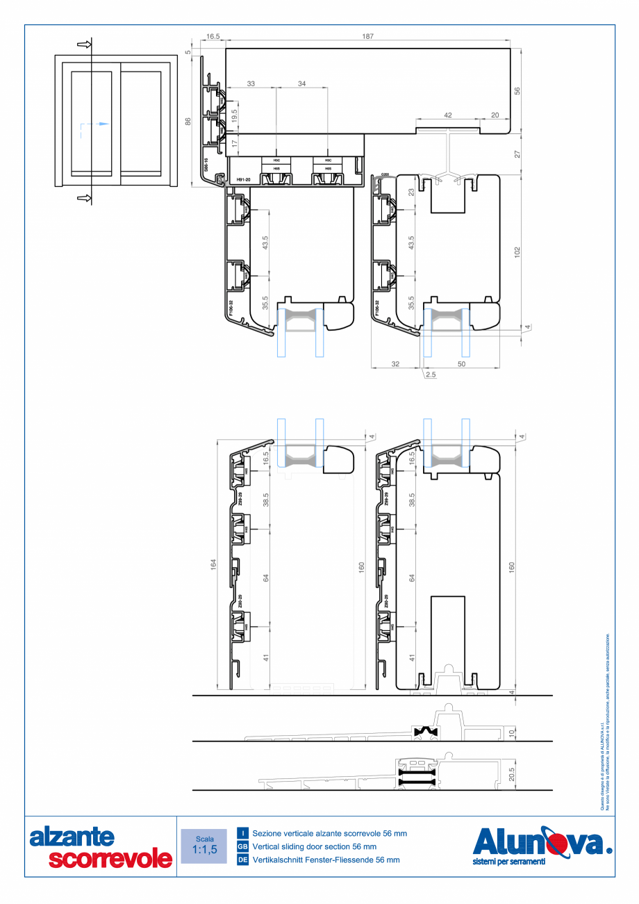 Pagina 23-Ferestre din lemn placate cu aluminiu Alunova NovaSlide Fisa tehnica 