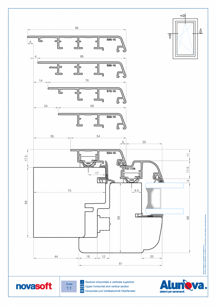 Pagina 6-Ferestre din lemn placate cu aluminiu Alunova NovaSoft Fisa tehnica 
