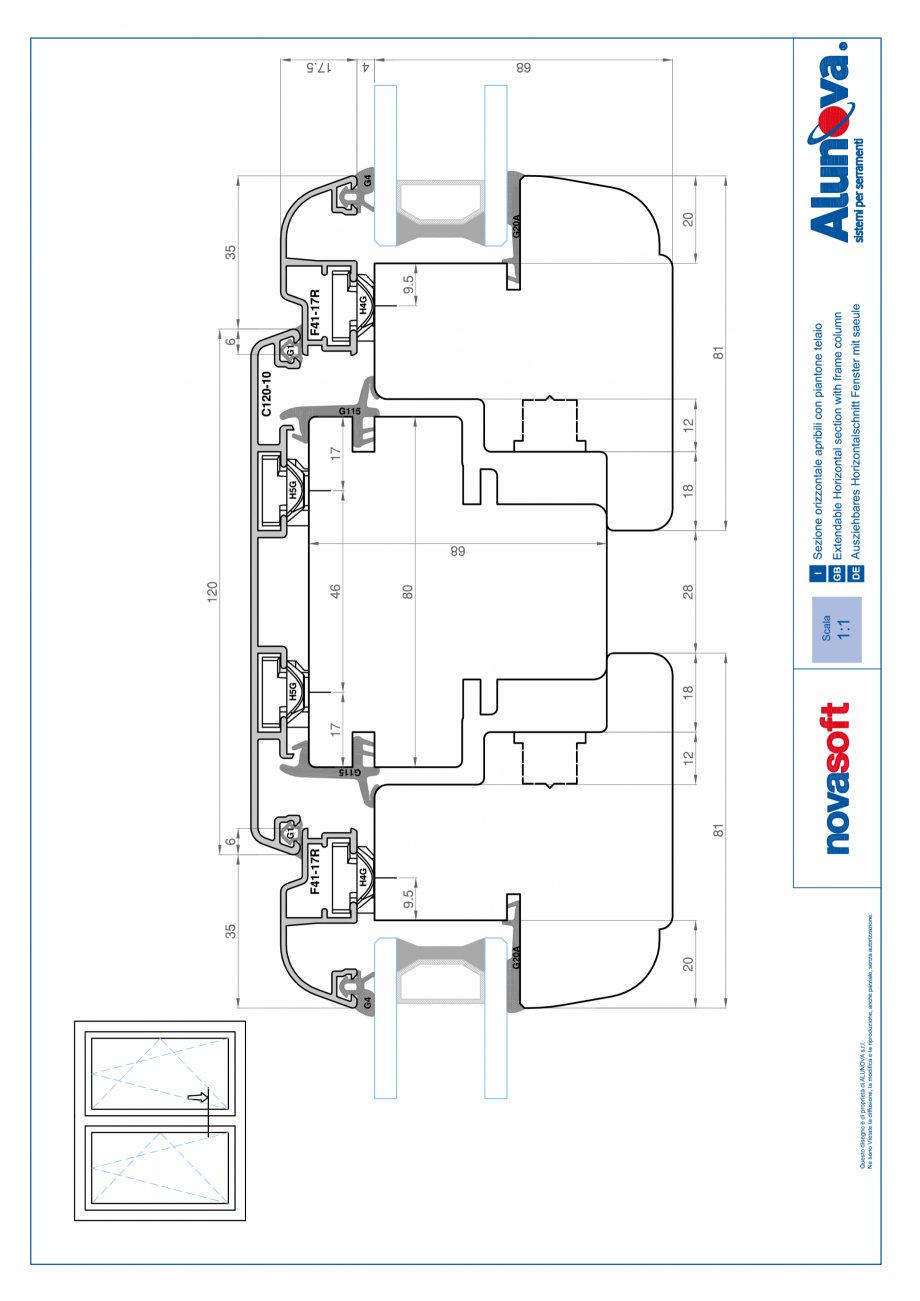 Pagina 30-Ferestre din lemn placate cu aluminiu Alunova NovaSoft Fisa tehnica 