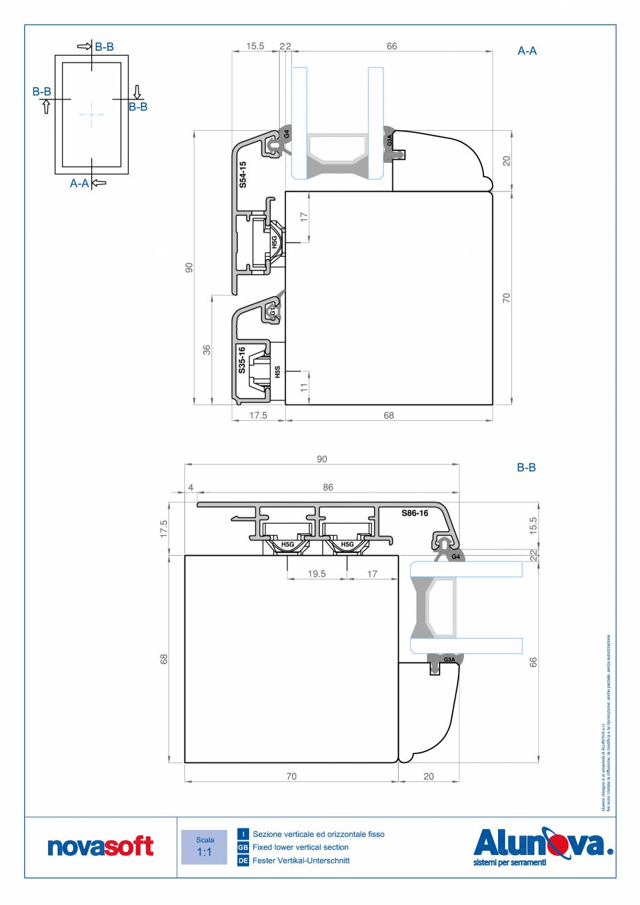 Pagina 32-Ferestre din lemn placate cu aluminiu Alunova NovaSoft Fisa tehnica 