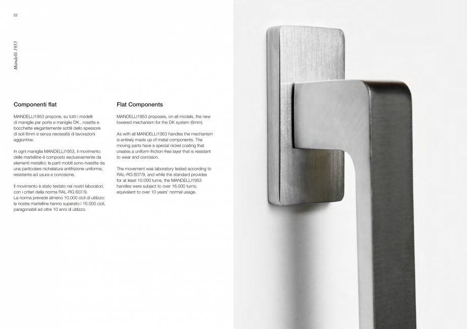 Pagina 14-Catalog - Manere din alama si portelan pentru usi si ferestre MANDELLI Catalog, brosura Engleza  of ...