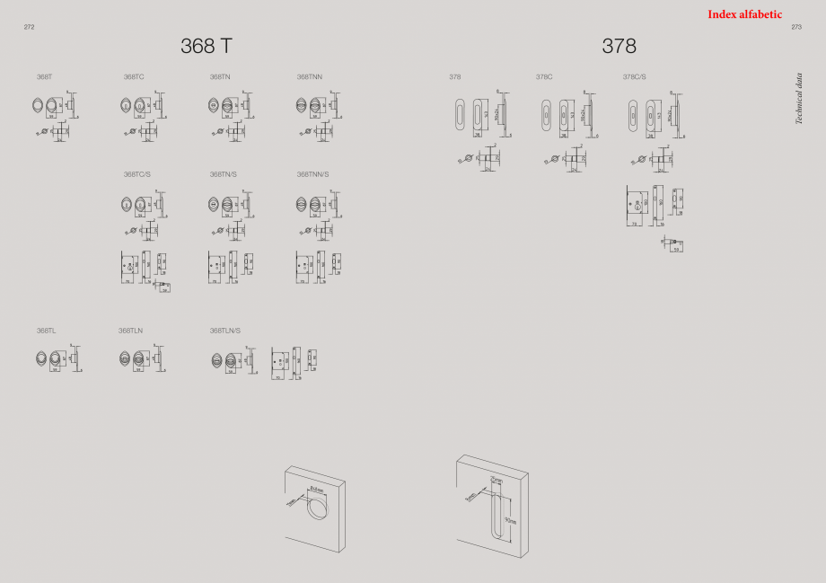 Pagina 139-Catalog - Manere din alama si portelan pentru usi si ferestre MANDELLI Catalog, brosura Engleza 