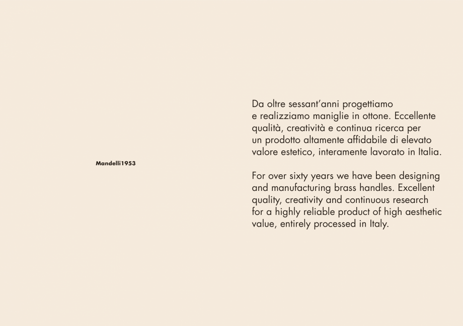 Pagina 5-Manere Mandelli pentru usi si fereste MANDELLI Catalog, brosura Engleza dell’azienda utilizzando...