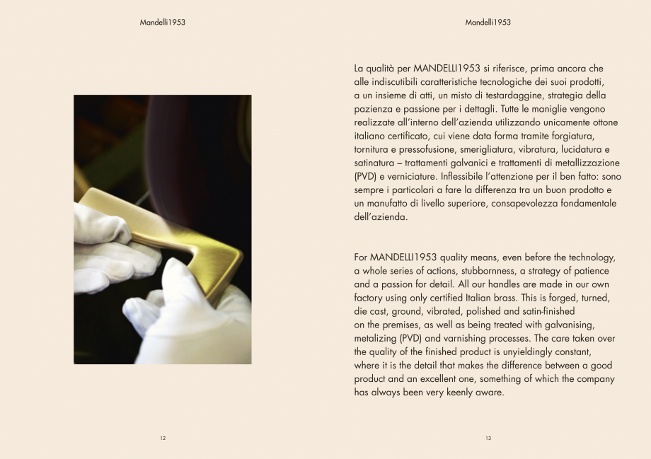 Pagina 8-Manere Mandelli pentru usi si fereste MANDELLI Catalog, brosura Engleza ls, always
combined with...