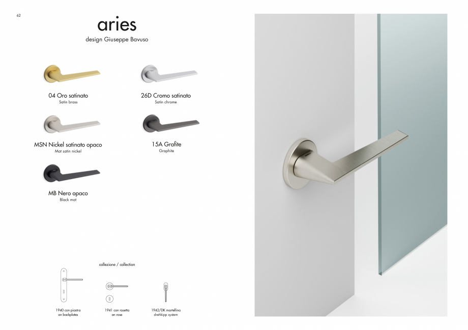 Pagina 33-Manere Mandelli pentru usi si fereste MANDELLI Catalog, brosura Engleza 126

03/04 Oro...