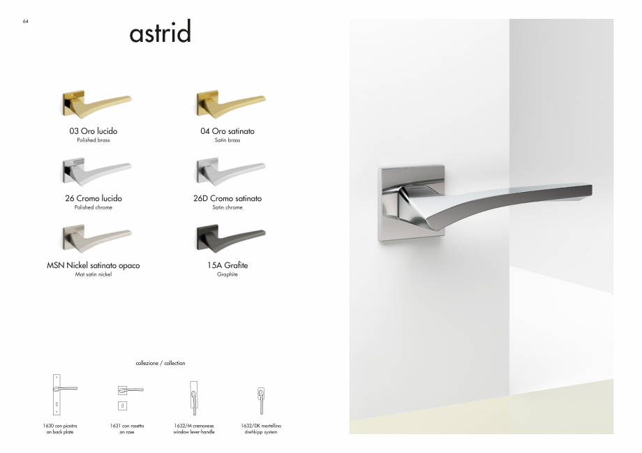 Pagina 34-Manere Mandelli pentru usi si fereste MANDELLI Catalog, brosura Engleza ro satinato

Polished brass
...