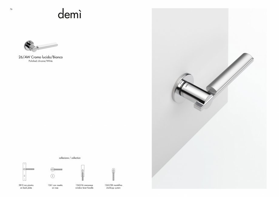 Pagina 40-Manere Mandelli pentru usi si fereste MANDELLI Catalog, brosura Engleza lezione / collection

1020...