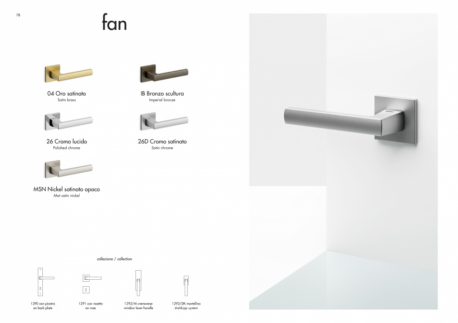 Pagina 41-Manere Mandelli pentru usi si fereste MANDELLI Catalog, brosura Engleza /Balck Marquinia

26 Cromo...