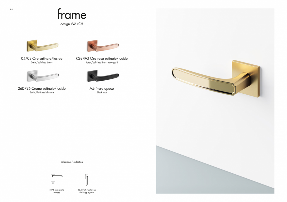 Pagina 44-Manere Mandelli pentru usi si fereste MANDELLI Catalog, brosura Engleza collection dedicated to all....