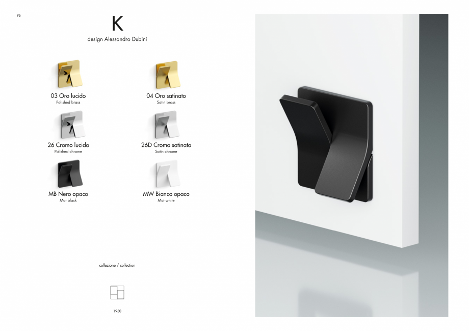 Pagina 50-Manere Mandelli pentru usi si fereste MANDELLI Catalog, brosura Engleza 2/M

cremonese
window lever ...