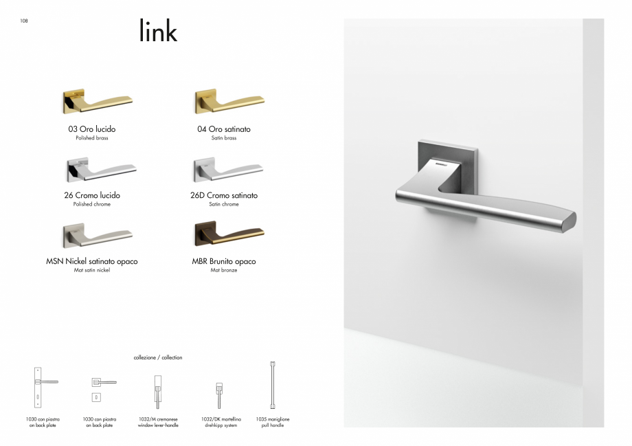 Pagina 56-Manere Mandelli pentru usi si fereste MANDELLI Catalog, brosura Engleza ina dk
drehkipp system

BS

...