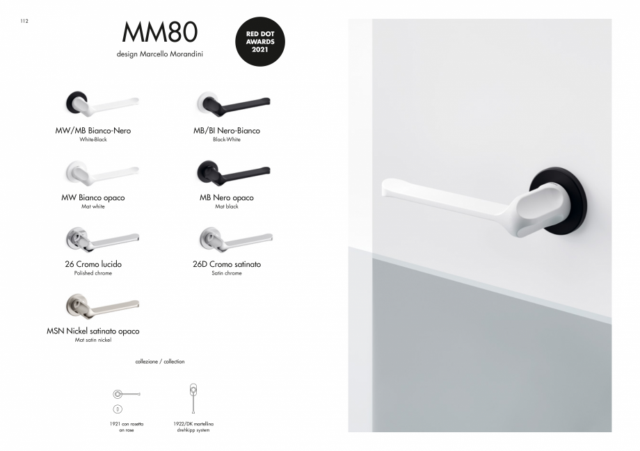 Pagina 58-Manere Mandelli pentru usi si fereste MANDELLI Catalog, brosura Engleza 
drehkipp system

M

tuc
361...