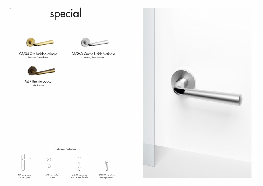 Pagina 65-Manere Mandelli pentru usi si fereste MANDELLI Catalog, brosura Engleza  Le spese di invio del...