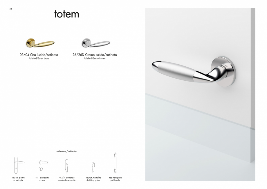 Pagina 69-Manere Mandelli pentru usi si fereste MANDELLI Catalog, brosura Engleza andles Overview

261
...