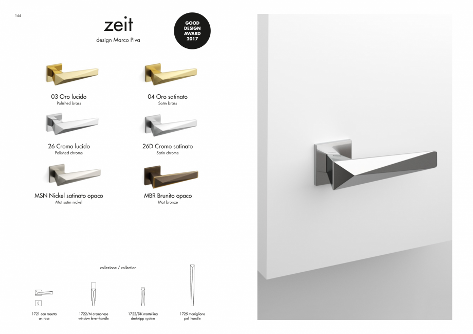 Pagina 74-Manere Mandelli pentru usi si fereste MANDELLI Catalog, brosura Engleza 