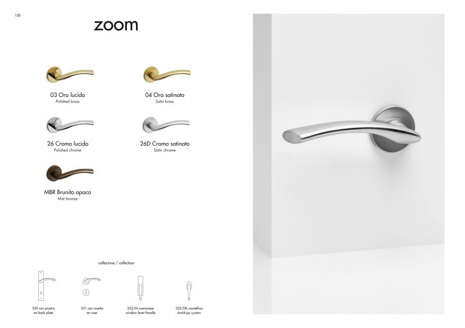 Pagina 77-Manere Mandelli pentru usi si fereste MANDELLI Catalog, brosura Engleza 