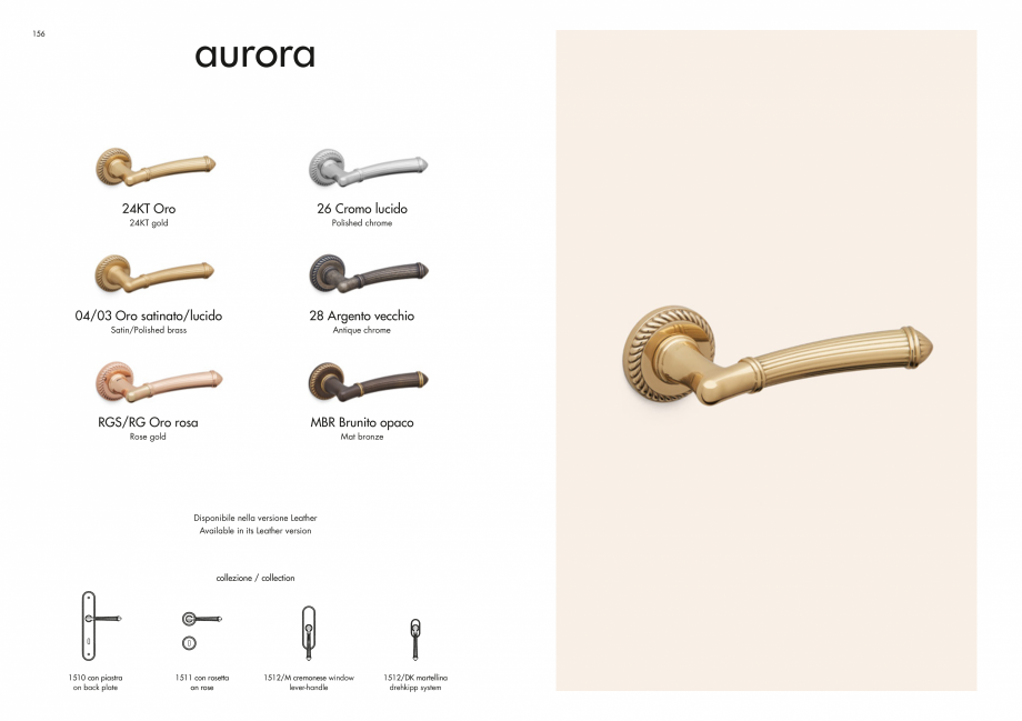 Pagina 80-Manere Mandelli pentru usi si fereste MANDELLI Catalog, brosura Engleza 