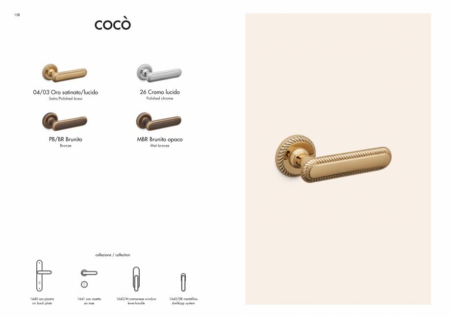 Pagina 81-Manere Mandelli pentru usi si fereste MANDELLI Catalog, brosura Engleza 