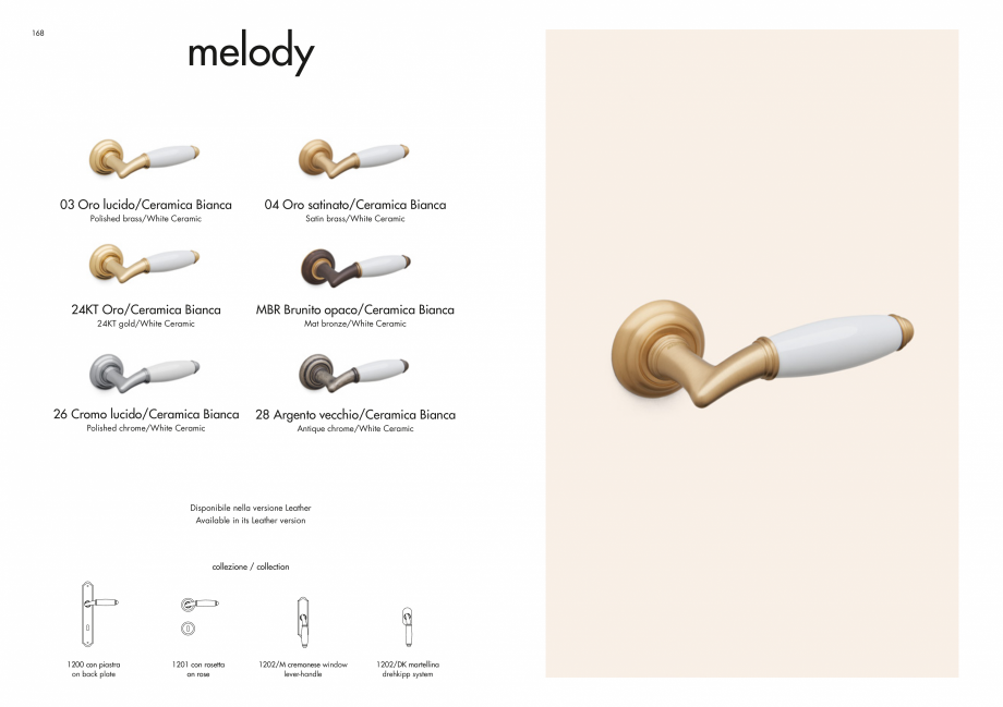 Pagina 86-Manere Mandelli pentru usi si fereste MANDELLI Catalog, brosura Engleza 