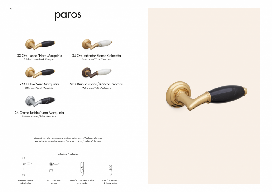 Pagina 89-Manere Mandelli pentru usi si fereste MANDELLI Catalog, brosura Engleza 