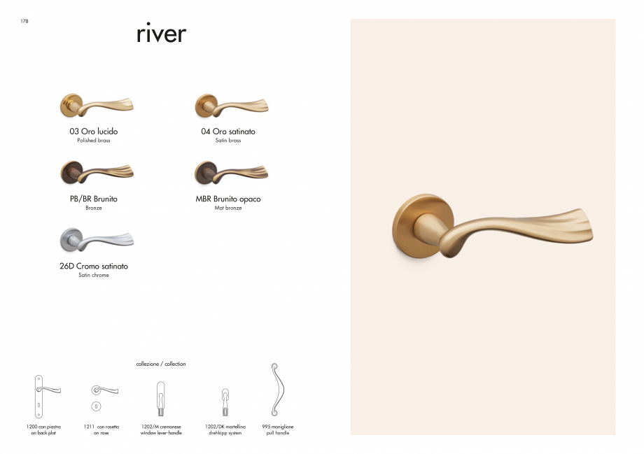 Pagina 91-Manere Mandelli pentru usi si fereste MANDELLI Catalog, brosura Engleza 