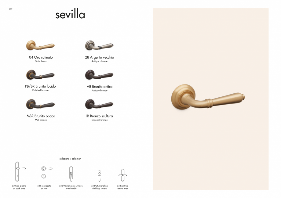 Pagina 93-Manere Mandelli pentru usi si fereste MANDELLI Catalog, brosura Engleza 