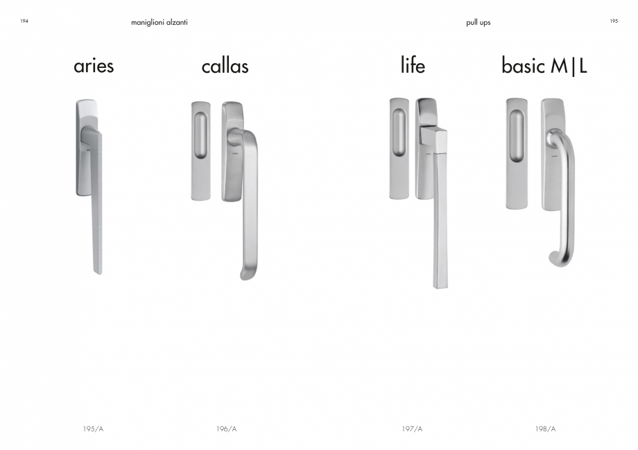 Pagina 99-Manere Mandelli pentru usi si fereste MANDELLI Catalog, brosura Engleza 