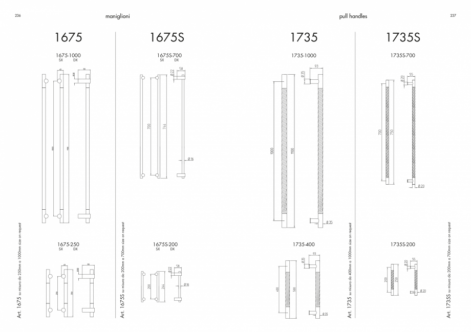 Pagina 120-Manere Mandelli pentru usi si fereste MANDELLI Catalog, brosura Engleza 