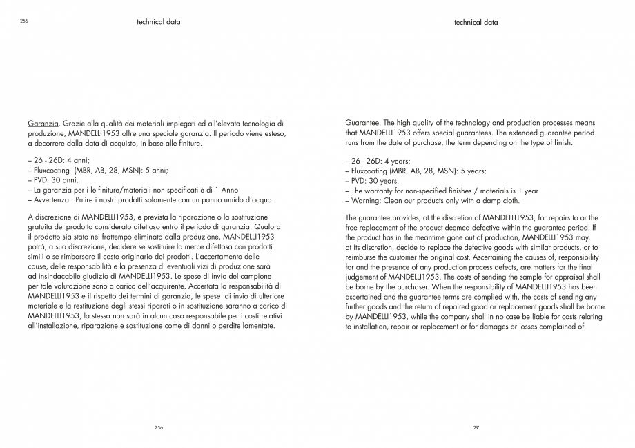 Pagina 130-Manere Mandelli pentru usi si fereste MANDELLI Catalog, brosura Engleza 