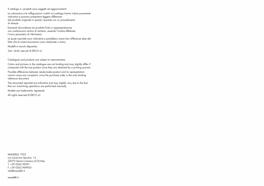 Pagina 134-Manere Mandelli pentru usi si fereste MANDELLI Catalog, brosura Engleza 