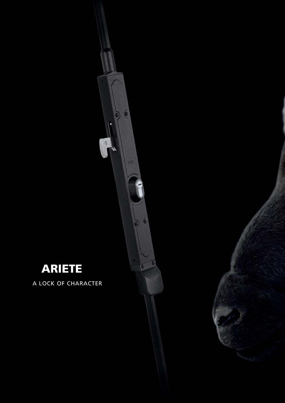 Pagina 2-Broasca multipunct pentru usi cu oblon AGB ARIETE Catalog, brosura Engleza hutter and the door are...