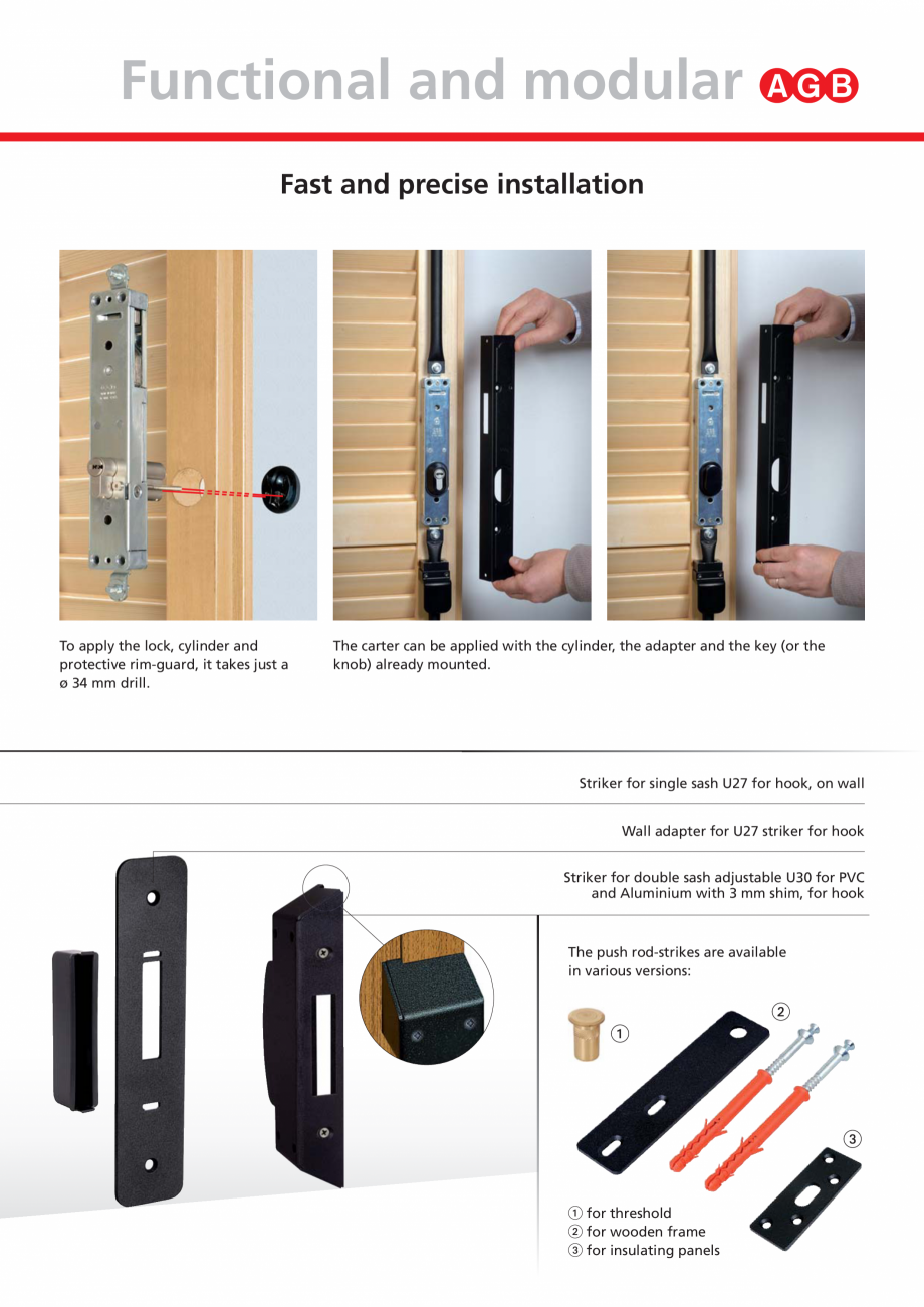 Pagina 7-Broasca multipunct pentru usi cu oblon AGB ARIETE Catalog, brosura Engleza 