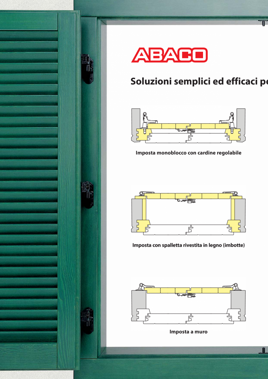 Pagina 4-Feronerie pentru obloane din lemn si aluminiu AGB Catalog, brosura Italiana ere a
condizioni estreme...